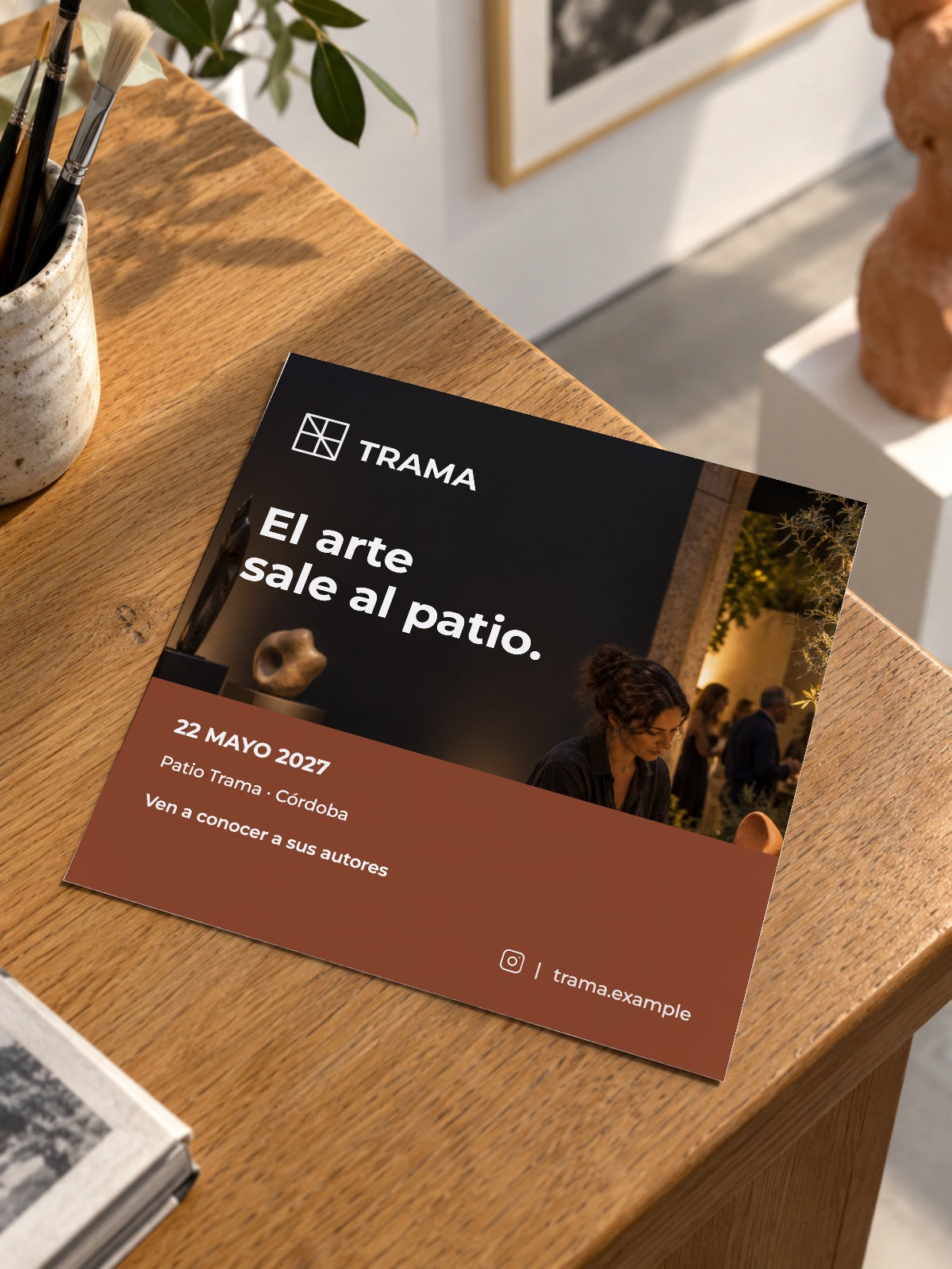 pcfg:native-hero|Trama · Feria de arte